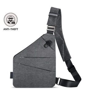 Wander Anti-Theft Sling Bag in Charcoal Gray